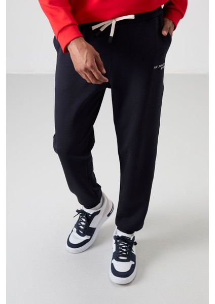 Fiesta - Lacivert Pamuklu Kalın Yumuşak Dokulu Comfort Fit Nakışlı Erkek Eşofman Takım - 85254 modelleri