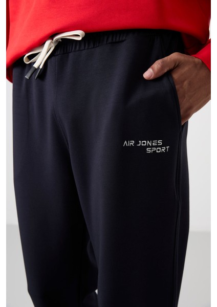 Fiesta - Lacivert Pamuklu Kalın Yumuşak Dokulu Comfort Fit Nakışlı Erkek Eşofman Takım - 85254 fırsatları