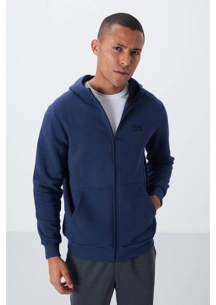 Hector İndigo Şardonlu Erkek Sweatshirt - 88139