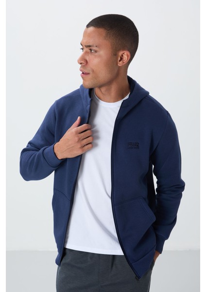 Hector İndigo Şardonlu Erkek Sweatshirt - 88139 fırsatları