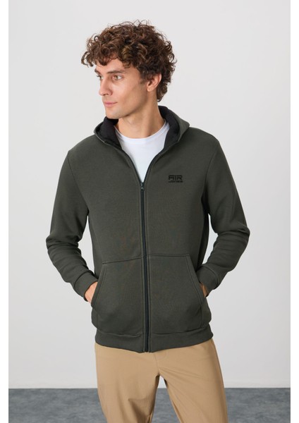 Hector Haki Şardonlu Erkek Sweatshirt - 88139