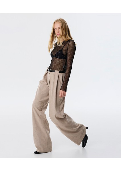 Hotfıx Baskılı Kemerli Pantolon TW6250003087030 modelleri