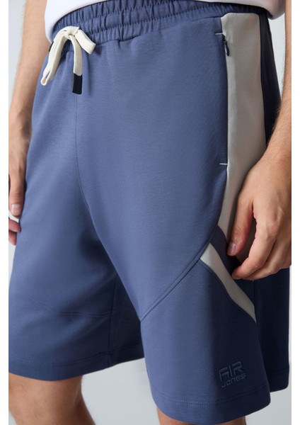 Petrol Pamuklu Kalın Yumuşak Dokulu Standart Fit Basic Erkek Şort - 81281 modelleri