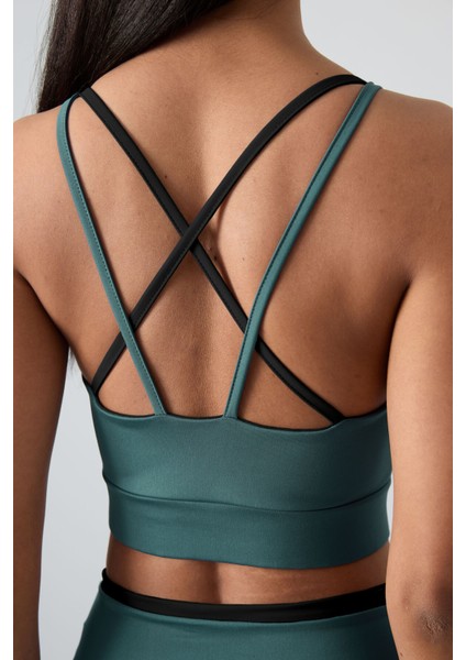 Mint Yeşili Esnek Standart Fit Performans Kadın Tayt Takım - 95333 modelleri