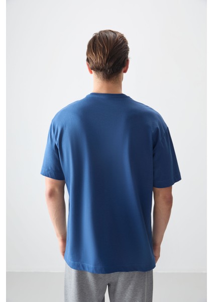 Parlament %100 Pamuk Kalın Yumuşak Dokulu Oversize Fit Basic Erkek T-Shirt - 88353 fırsatları