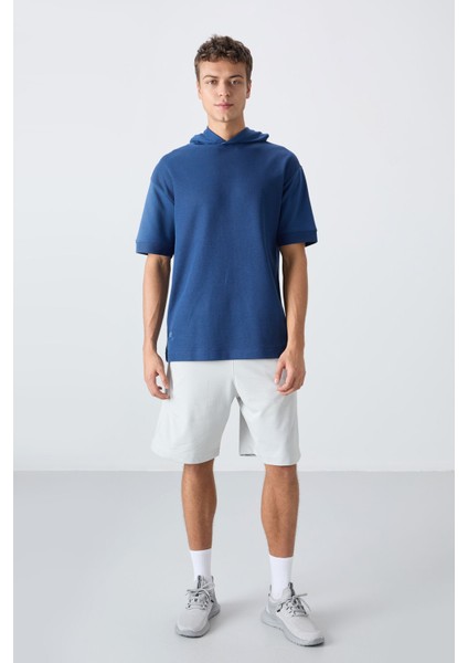 Parlament Pamuklu Kalın Yüzeyi Dokulu Oversize Fit Basic Erkek T-Shirt - 88335 fiyatları