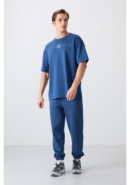 Parlament Pamuklu Kalın Yumuşak Dokulu Oversize Fit Baskılı Erkek T-Shirt - 88323 fiyatları