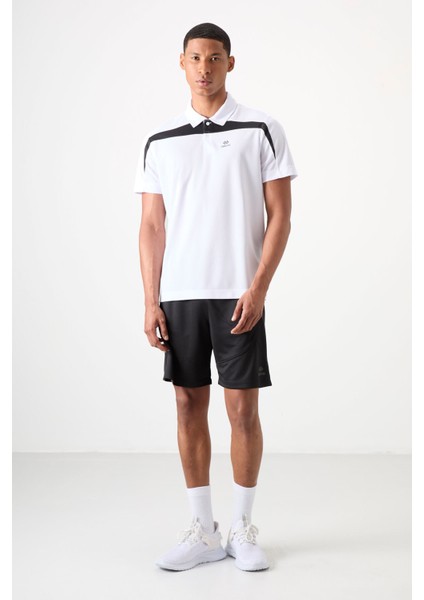 Beyaz Polyester Nefes Alan Dokulu İnce Esnek Standart Fit Polo Yaka Erkek Performans T-Shirt - 88392 fiyatları