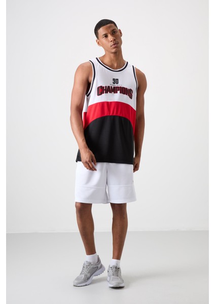 Lacivert Polyester Nefes Alan Dokulu Ince Esnek Standart Fit Erkek Basketbol Atlet - 88395 fiyatları