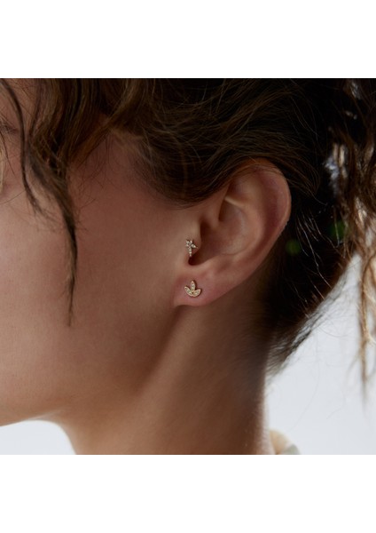 Trefoil Taşlı Küpe fiyatları