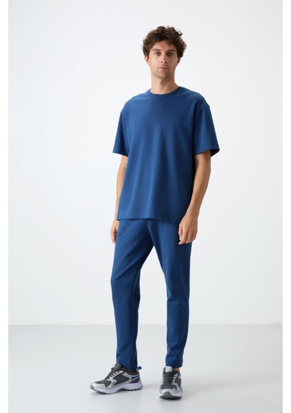 Parlament Pamuklu Kalın Yumuşak Dokulu Oversize Fit Basic Erkek Eşofman Takım - 85251