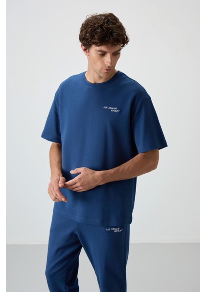 Parlament Pamuklu Kalın Yumuşak Dokulu Oversize Fit Nakışlı Erkek Eşofman Takım - 85252 modelleri