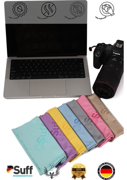 Manavgat Oto Market Imac, Ipad, Macbook Hassas Ekranlar Için Mikrofiber Temizlik Bezi
