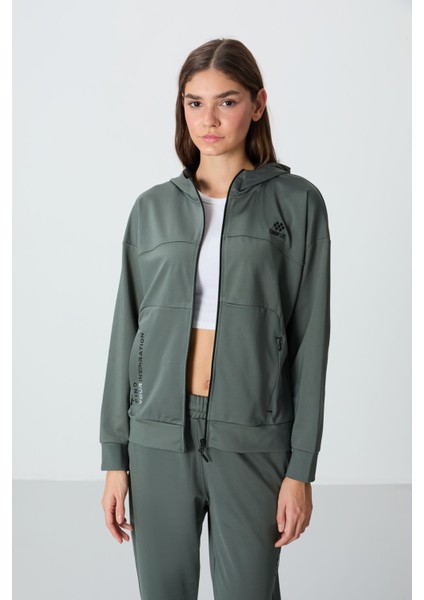 Çağla Kapüşonlu Gizli Cep Detaylı Standart Kalıp Kadın Eşofman Takımı - 95306 fiyatları