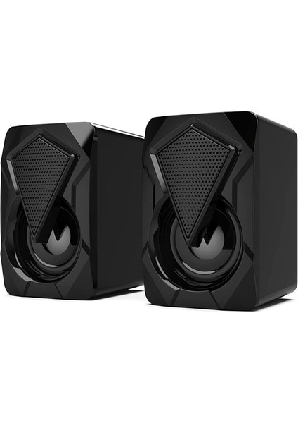 Rgb Işıklı Gaming Pc Bilgisayar Hoparlörü 1+1 Speaker E-1046