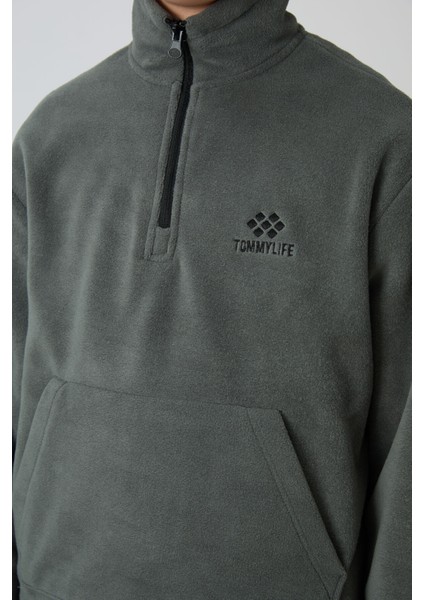 Lacivert Kalın Yumuşak Dokulu Standart Fit Nakışlı Polar Erkek Çocuk eşofman Takım - 11218 fiyatları