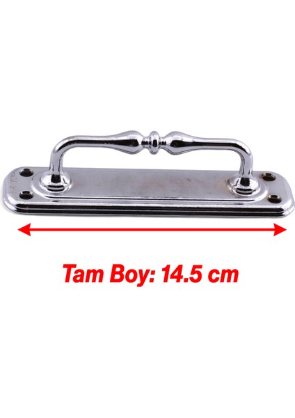 Metal Kapı Çekme Kolu Tutamağı Kulp Kulpları Dolap Mobilya Dolap Çekmece Gümüş Krom Büyük 14.5 cm fırsatları