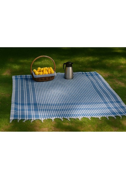 Saçaklı Piti Kareli Masa Örtüsü 150X150 cm – Sofra & Piknik Için Çok Amaçlı Örtü modelleri