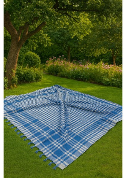 Saçaklı Piti Kareli Masa Örtüsü 150X150 cm – Sofra & Piknik Için Çok Amaçlı Örtü indirimleri