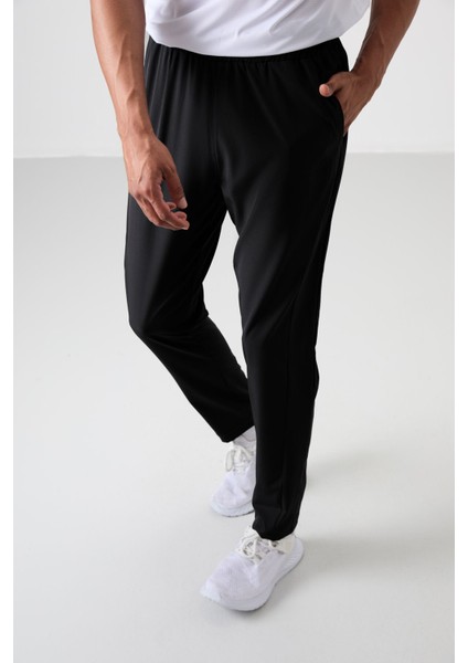 Siyah İnce Yumuşak Comfort Fit Erkek Eşofman Alt - 82119 fiyatları
