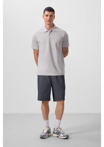 Taş Basic Göğüs Logolu Standart Kalıp Triko Polo Yaka Erkek T-Shirt - 87768 fiyatları