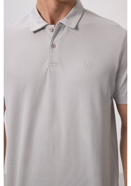 Taş Basic Göğüs Logolu Standart Kalıp Triko Polo Yaka Erkek T-Shirt - 87768 modelleri