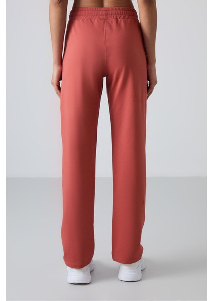 Tommy Life Kiremit Yüksek Bel Cepli Rahat Form Klasik Paça Kadın Eşofman Alt - 94584 indirimleri