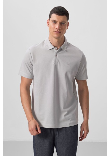 Taş Basic Göğüs Logolu Standart Kalıp Triko Polo Yaka Erkek T-Shirt - 87768 fırsatları