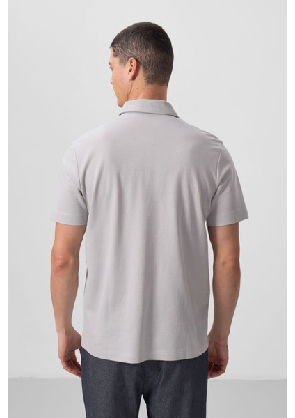 Taş Basic Göğüs Logolu Standart Kalıp Triko Polo Yaka Erkek T-Shirt - 87768 indirimleri
