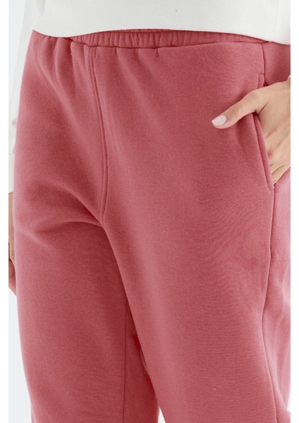Yaban Gülü Yüksek Bel Rahat Form Basic Jogger Kadın Eşofman Altı - 94624 fırsatları