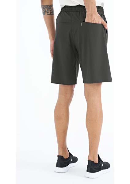 Haki Yan Cep Detaylı Lastikli Erkek Şort - 81238 indirimleri