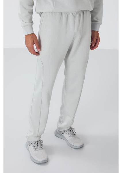 Taş Kompakt Pamuklu Kalın Pürüzsüz Dokulu O Yaka Comfort Fit Erkek Eşofman Takım -85263 modelleri