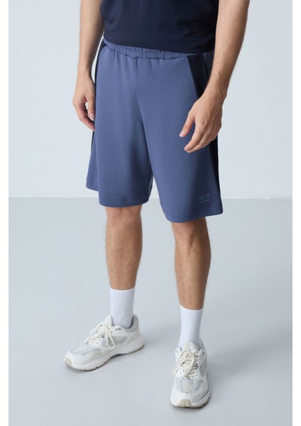 Petrol Pamuklu Kalın Yumuşak Dokulu Standart Fit Basic Erkek Şort - 81280 fırsatları