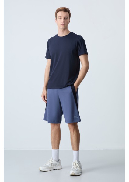 Petrol Pamuklu Kalın Yumuşak Dokulu Standart Fit Basic Erkek Şort - 81280 indirimleri