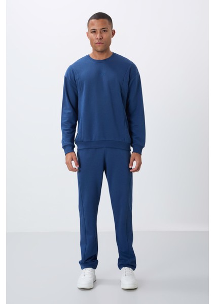 Parlament Kompakt Pamuklu Kalın Pürüzsüz Dokulu O Yaka Comfort Fit Erkek Eşofman Takım -85263 indirimleri