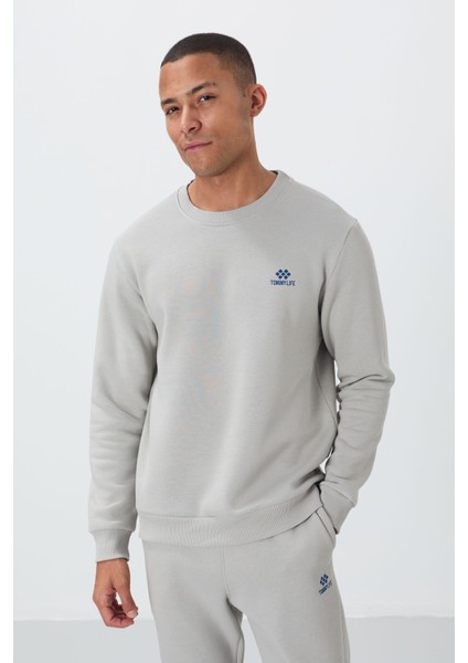 Taş Pamuklu Kalın İçi Tüylü Yumuşak Dokulu Comfort Fit Nakışlı Erkek Eşofman Takım -85265 fiyatları