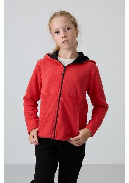 Fiesta Kalın Yumuşak Dokulu Standart Fit Nakışlı Polar Kız Çocuk Sweatshirt - 75152 modelleri