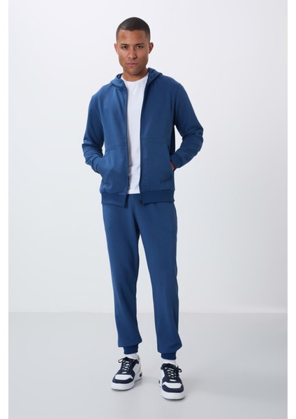 Parlament Kompakt Pamuklu Kalın Pürüzsüz Dokulu Kapüşonlu Comfort Fit Erkek Eşofman Takım - 85262 fiyatları