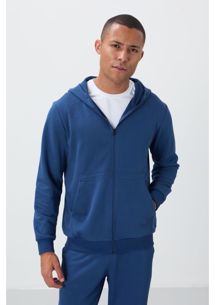 Parlament Kompakt Pamuklu Kalın Pürüzsüz Dokulu Kapüşonlu Comfort Fit Erkek Eşofman Takım - 85262 modelleri