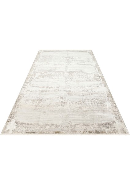 Madhavi Modern Gri Akrilik Dikdörtgen Modern Desenli Akrilik Hav Vermeyen Leke Tutmayan Kolay Temizlenen Yumuşak Makine Salon Yolluk Mutfak Halı