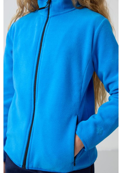 Saks Kalın Yumuşak Dokulu Standart Fit Nakışlı Polar Kız Çocuk Sweatshirt - 75154 modelleri