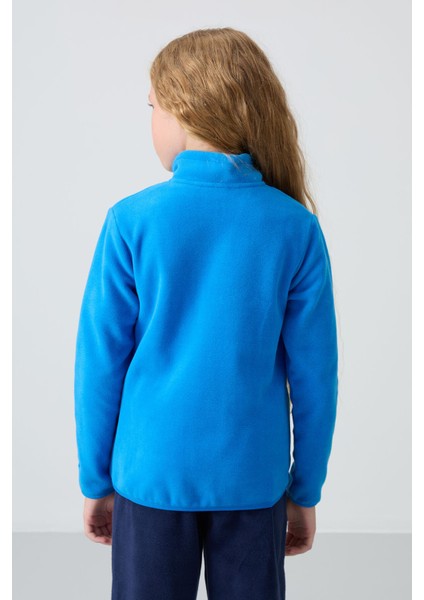 Saks Kalın Yumuşak Dokulu Standart Fit Nakışlı Polar Kız Çocuk Sweatshirt - 75154 indirimleri