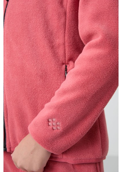 Yaban Gülü Kalın Yumuşak Dokulu Standart Fit Nakışlı Polar Kız Çocuk Sweatshirt - 75154 modelleri