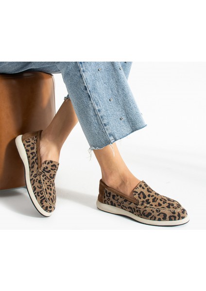 Leo- Hakiki Deri Yazlık Baskılı Desenli Ayakkabı
