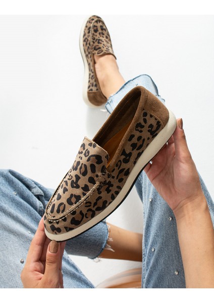 Leo- Hakiki Deri Yazlık Baskılı Desenli Ayakkabı modelleri