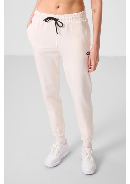 Ekru Dik Yaka Fermuarlı Rahat Form Kadın Eşofman Tunik Takım - 95345 fiyatları