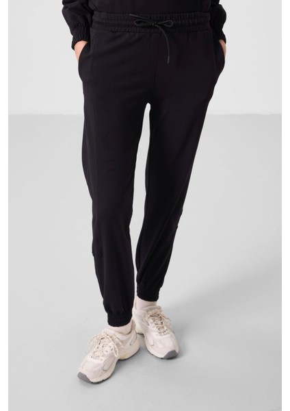 Siyah O Yaka Basic Oversize Kadın Eşofman Tunik Takım - 95347 fiyatları