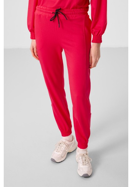 Viva Kırmızı O Yaka Basic Oversize Kadın Eşofman Tunik Takım - 95347 fiyatları