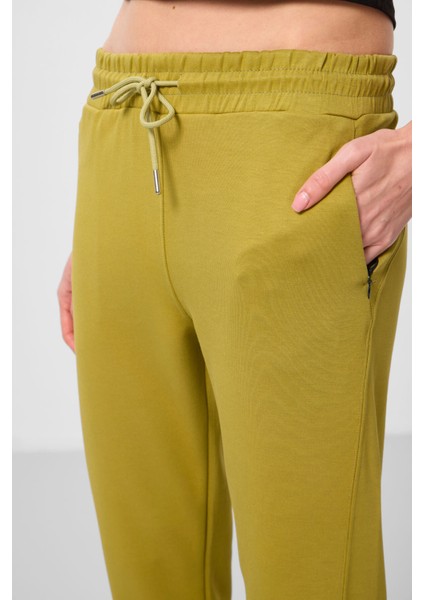 Koyu Hardal Yumuşak Dokulu Gizli Fermuarlı Dar Paça Kadın Pantolon - 94668 modelleri