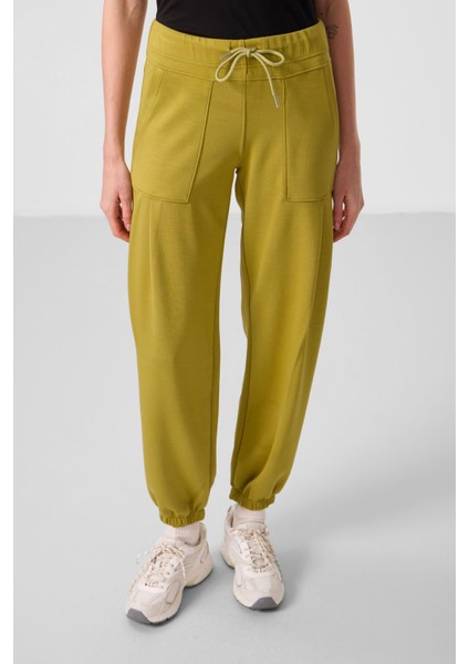 Koyu Hardal Yumuşak Dokulu Cep Detaylı Rahat Form Kadın Pantolon - 94672 fiyatları